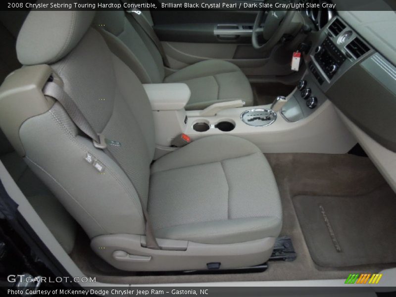 Brilliant Black Crystal Pearl / Dark Slate Gray/Light Slate Gray 2008 Chrysler Sebring Touring Hardtop Convertible