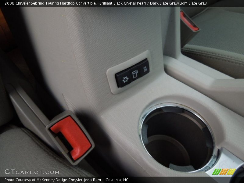 Brilliant Black Crystal Pearl / Dark Slate Gray/Light Slate Gray 2008 Chrysler Sebring Touring Hardtop Convertible
