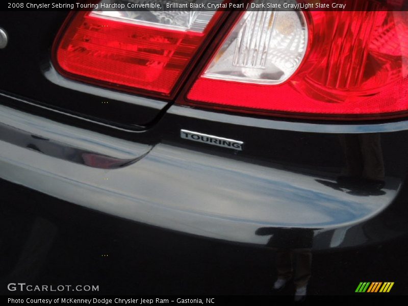 Brilliant Black Crystal Pearl / Dark Slate Gray/Light Slate Gray 2008 Chrysler Sebring Touring Hardtop Convertible