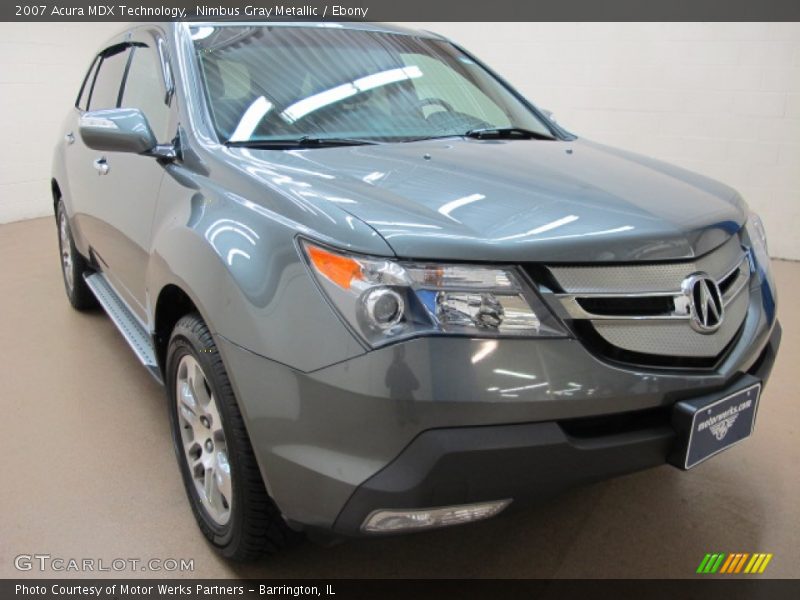 Nimbus Gray Metallic / Ebony 2007 Acura MDX Technology