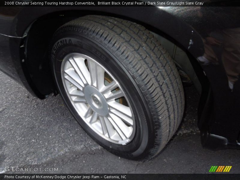 Brilliant Black Crystal Pearl / Dark Slate Gray/Light Slate Gray 2008 Chrysler Sebring Touring Hardtop Convertible