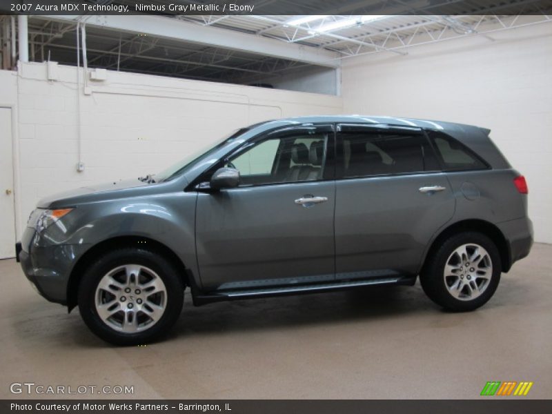 Nimbus Gray Metallic / Ebony 2007 Acura MDX Technology