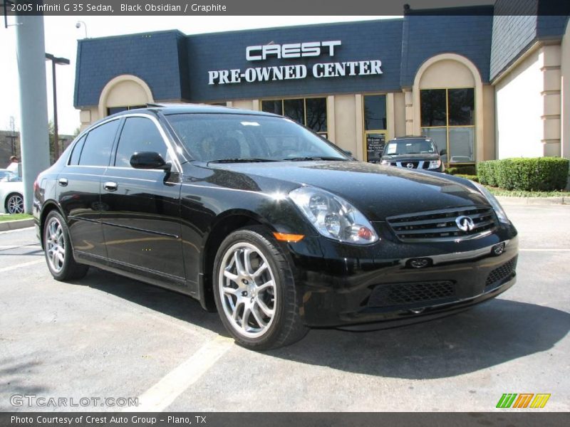 Black Obsidian / Graphite 2005 Infiniti G 35 Sedan