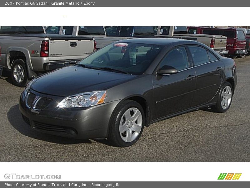 Granite Metallic / Ebony 2007 Pontiac G6 Sedan
