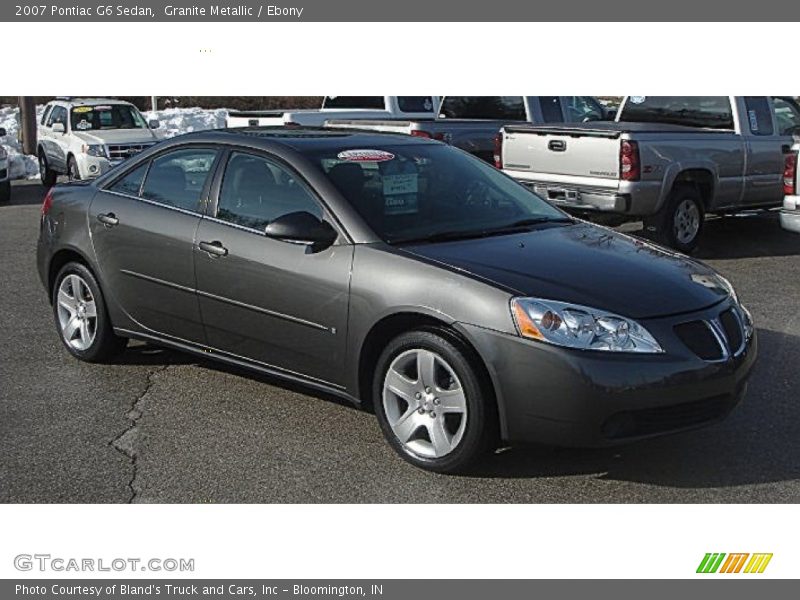 Granite Metallic / Ebony 2007 Pontiac G6 Sedan