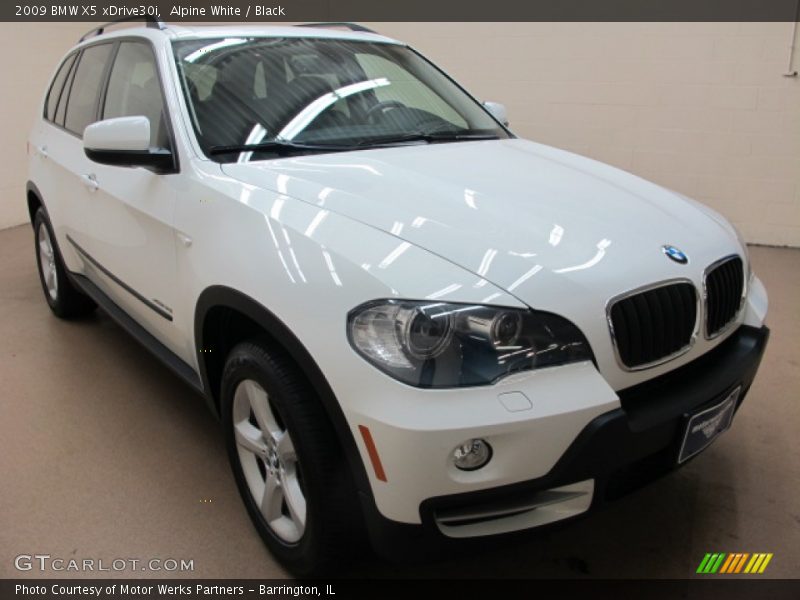 Alpine White / Black 2009 BMW X5 xDrive30i