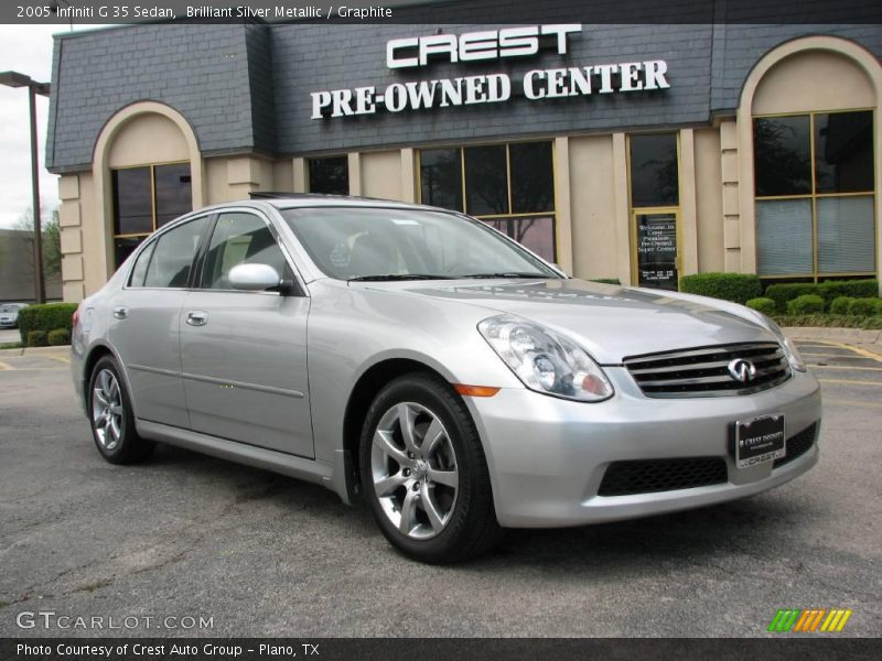 Brilliant Silver Metallic / Graphite 2005 Infiniti G 35 Sedan
