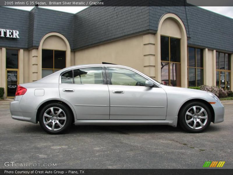 Brilliant Silver Metallic / Graphite 2005 Infiniti G 35 Sedan