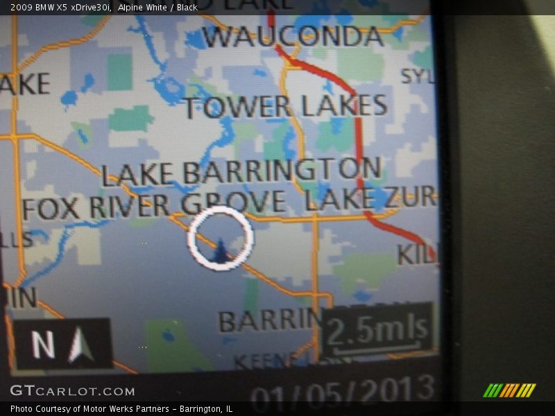 Alpine White / Black 2009 BMW X5 xDrive30i