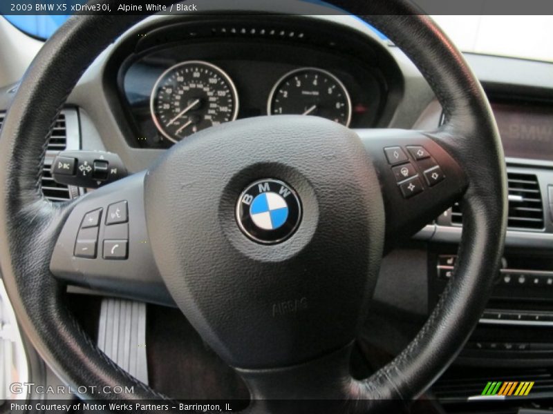 Alpine White / Black 2009 BMW X5 xDrive30i
