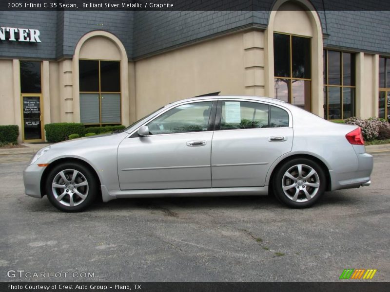 Brilliant Silver Metallic / Graphite 2005 Infiniti G 35 Sedan