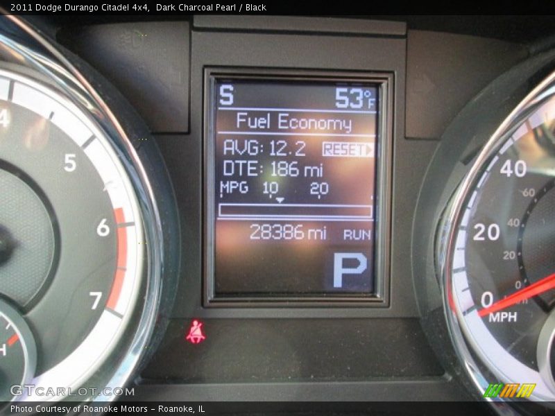 Dark Charcoal Pearl / Black 2011 Dodge Durango Citadel 4x4