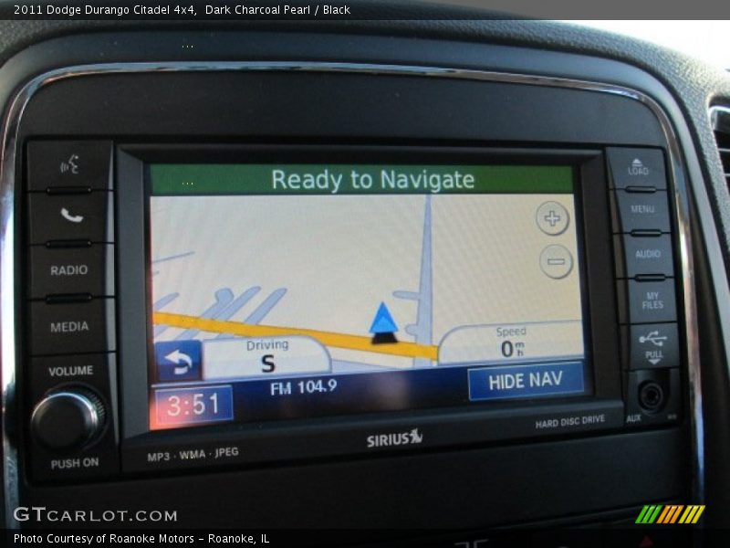 Dark Charcoal Pearl / Black 2011 Dodge Durango Citadel 4x4