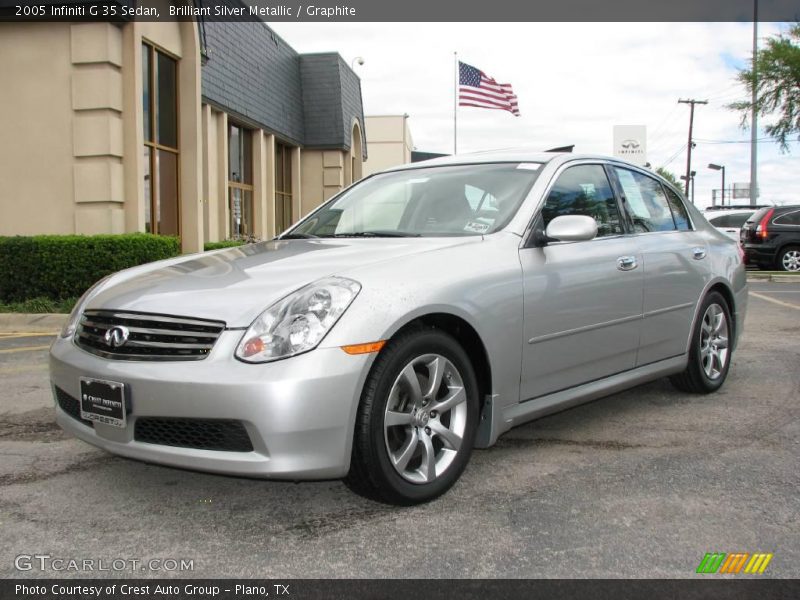 Brilliant Silver Metallic / Graphite 2005 Infiniti G 35 Sedan