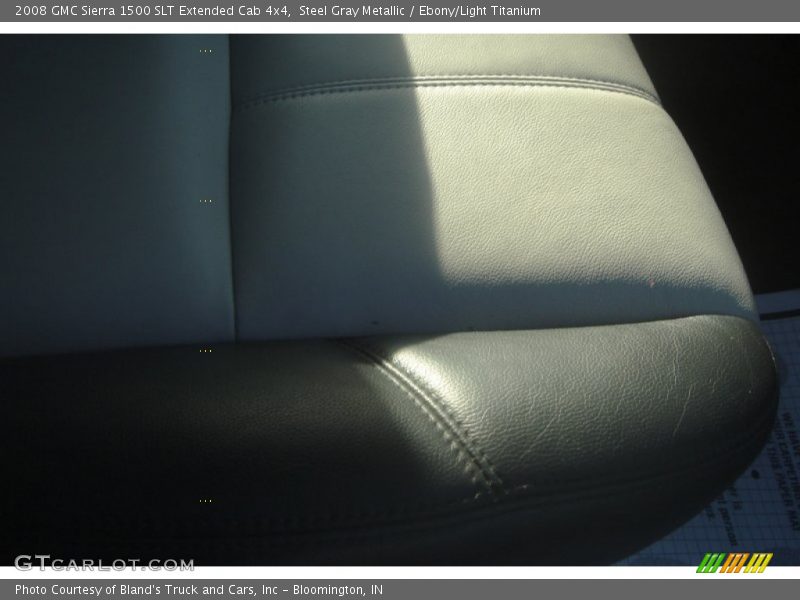 Steel Gray Metallic / Ebony/Light Titanium 2008 GMC Sierra 1500 SLT Extended Cab 4x4