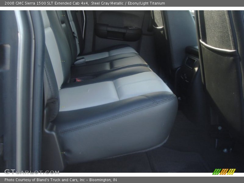 Steel Gray Metallic / Ebony/Light Titanium 2008 GMC Sierra 1500 SLT Extended Cab 4x4
