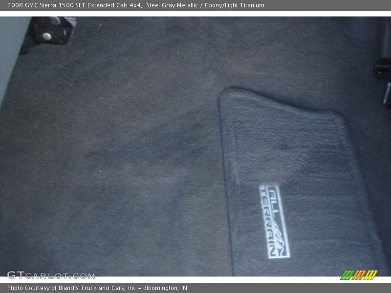 Steel Gray Metallic / Ebony/Light Titanium 2008 GMC Sierra 1500 SLT Extended Cab 4x4