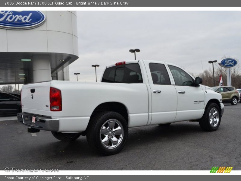 Bright White / Dark Slate Gray 2005 Dodge Ram 1500 SLT Quad Cab
