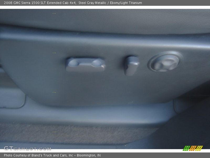 Steel Gray Metallic / Ebony/Light Titanium 2008 GMC Sierra 1500 SLT Extended Cab 4x4