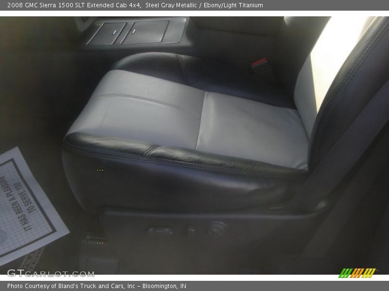 Steel Gray Metallic / Ebony/Light Titanium 2008 GMC Sierra 1500 SLT Extended Cab 4x4