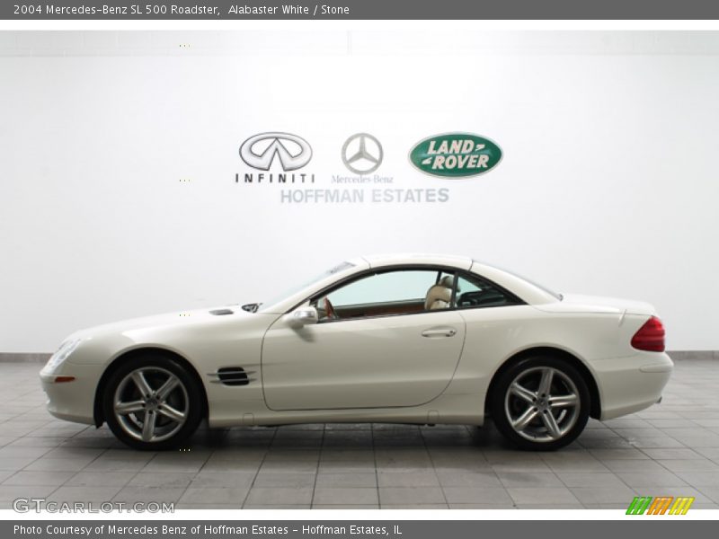 Alabaster White / Stone 2004 Mercedes-Benz SL 500 Roadster