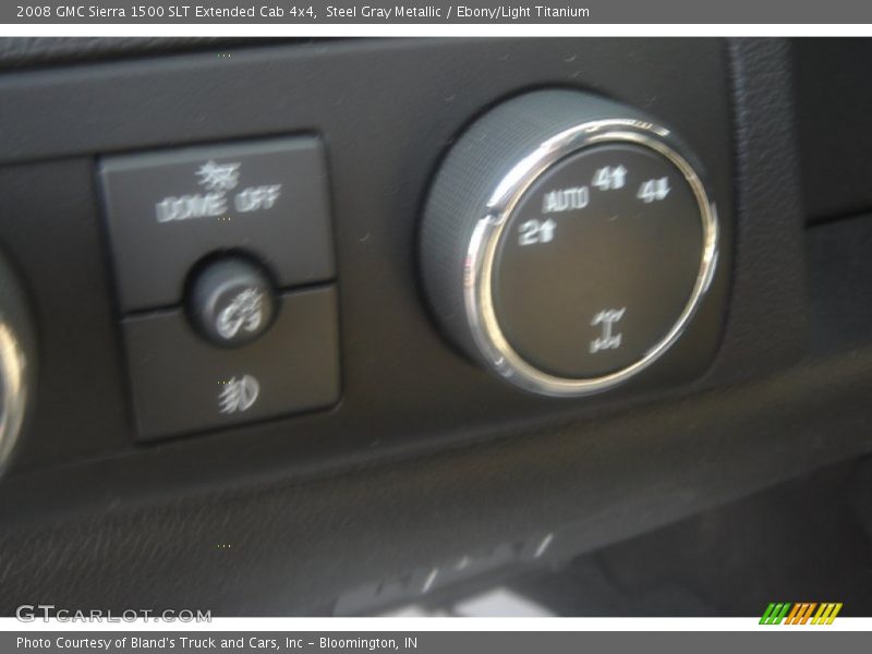 Steel Gray Metallic / Ebony/Light Titanium 2008 GMC Sierra 1500 SLT Extended Cab 4x4