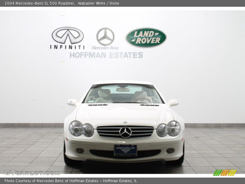 Alabaster White / Stone 2004 Mercedes-Benz SL 500 Roadster