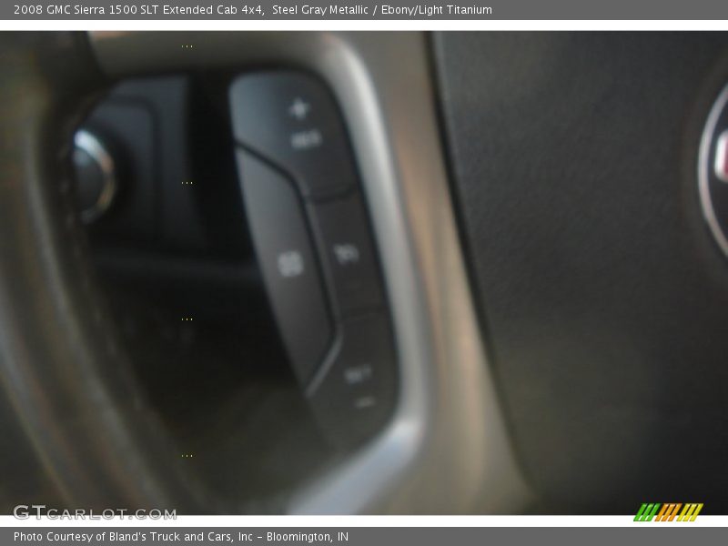 Steel Gray Metallic / Ebony/Light Titanium 2008 GMC Sierra 1500 SLT Extended Cab 4x4