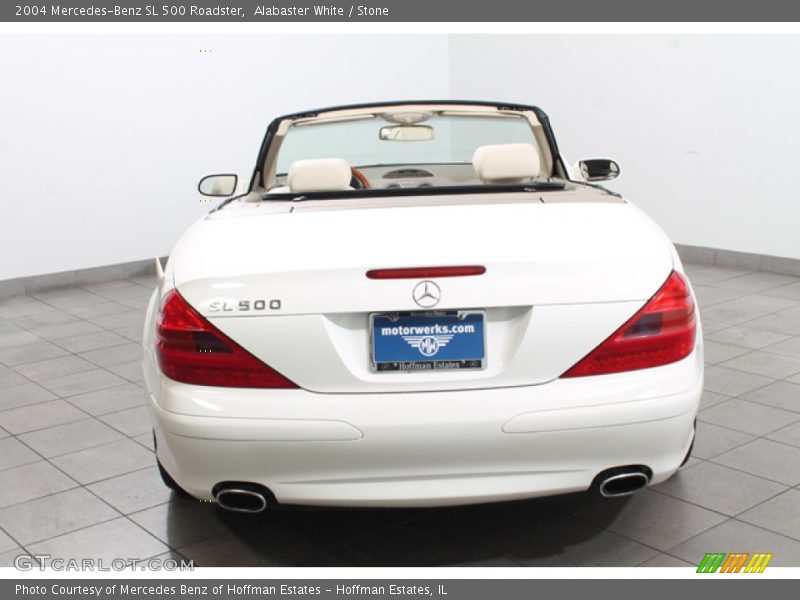 Alabaster White / Stone 2004 Mercedes-Benz SL 500 Roadster
