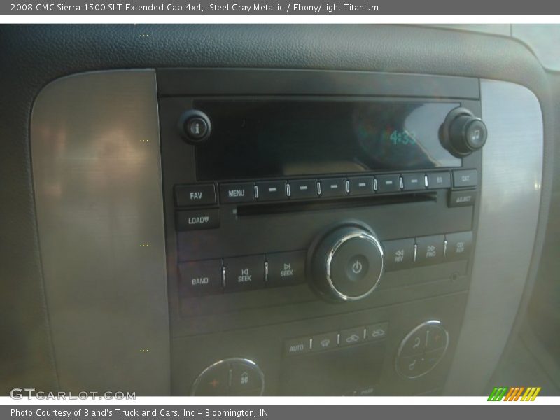 Steel Gray Metallic / Ebony/Light Titanium 2008 GMC Sierra 1500 SLT Extended Cab 4x4