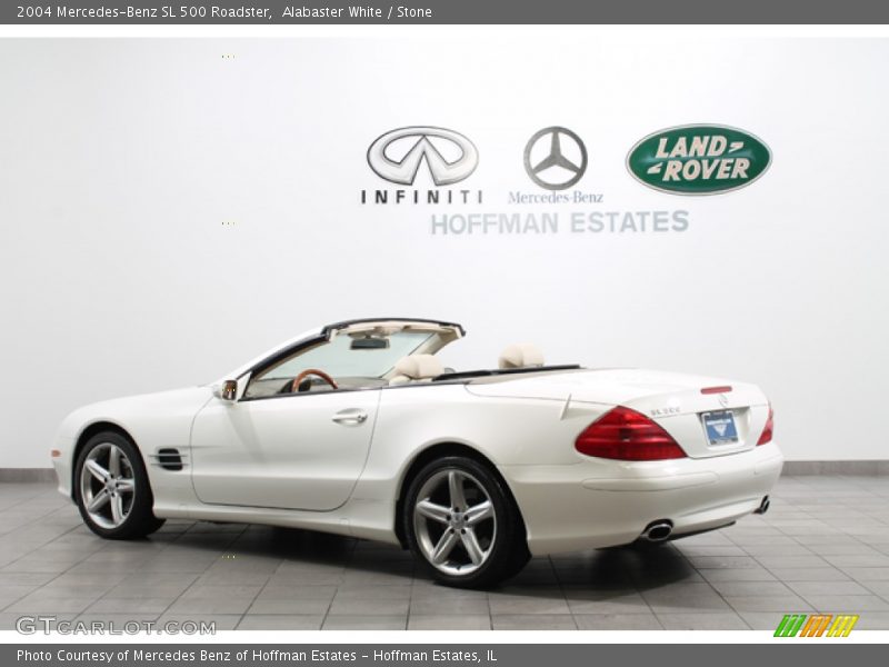 Alabaster White / Stone 2004 Mercedes-Benz SL 500 Roadster