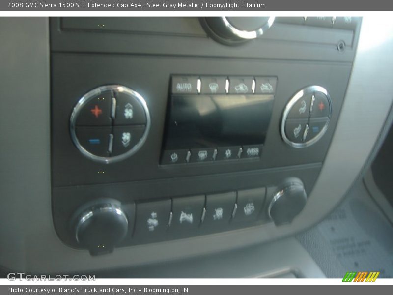 Steel Gray Metallic / Ebony/Light Titanium 2008 GMC Sierra 1500 SLT Extended Cab 4x4