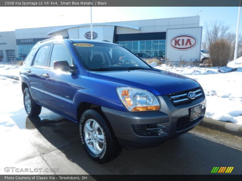 Smart Blue Metallic / Black 2008 Kia Sportage LX V6 4x4
