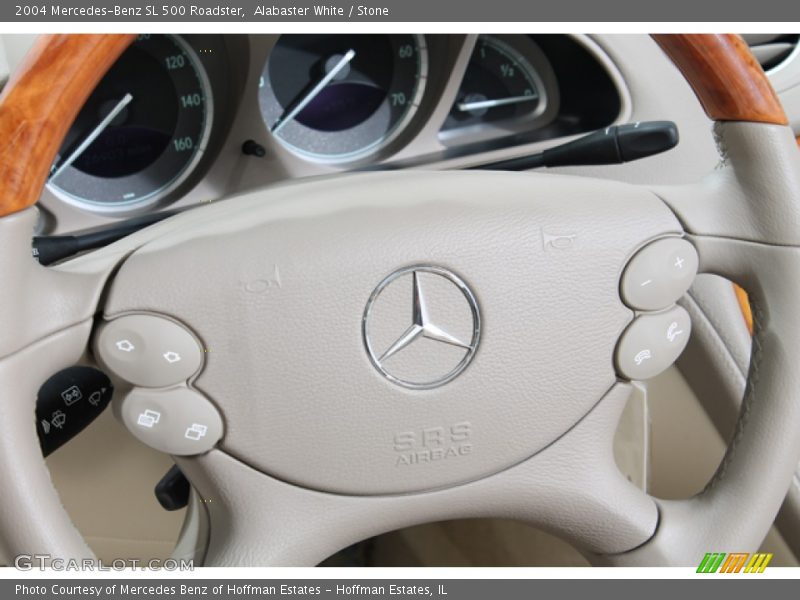 Alabaster White / Stone 2004 Mercedes-Benz SL 500 Roadster