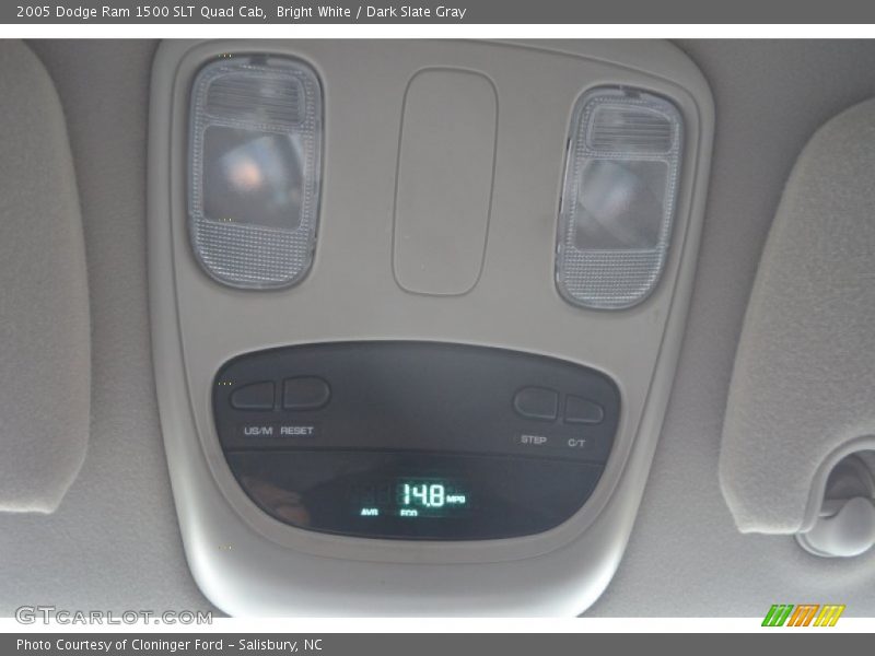 Bright White / Dark Slate Gray 2005 Dodge Ram 1500 SLT Quad Cab