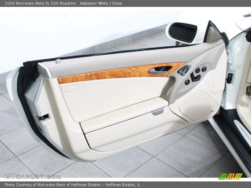 Alabaster White / Stone 2004 Mercedes-Benz SL 500 Roadster