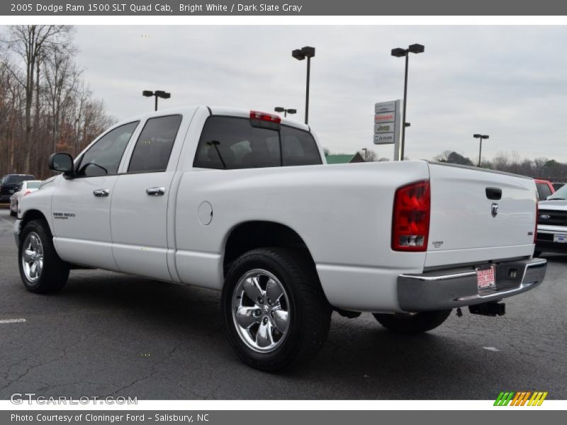 Bright White / Dark Slate Gray 2005 Dodge Ram 1500 SLT Quad Cab