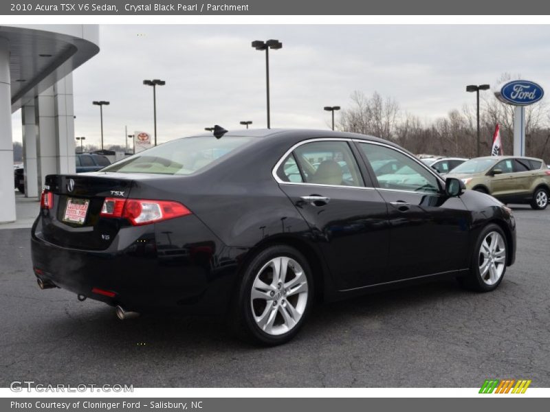 Crystal Black Pearl / Parchment 2010 Acura TSX V6 Sedan