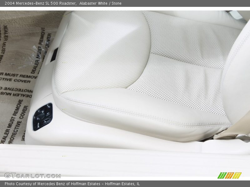 Alabaster White / Stone 2004 Mercedes-Benz SL 500 Roadster