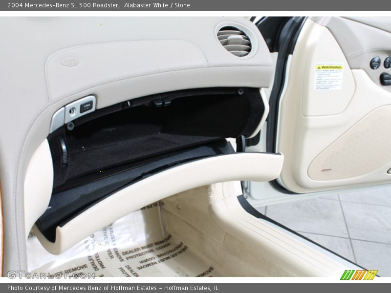 Alabaster White / Stone 2004 Mercedes-Benz SL 500 Roadster