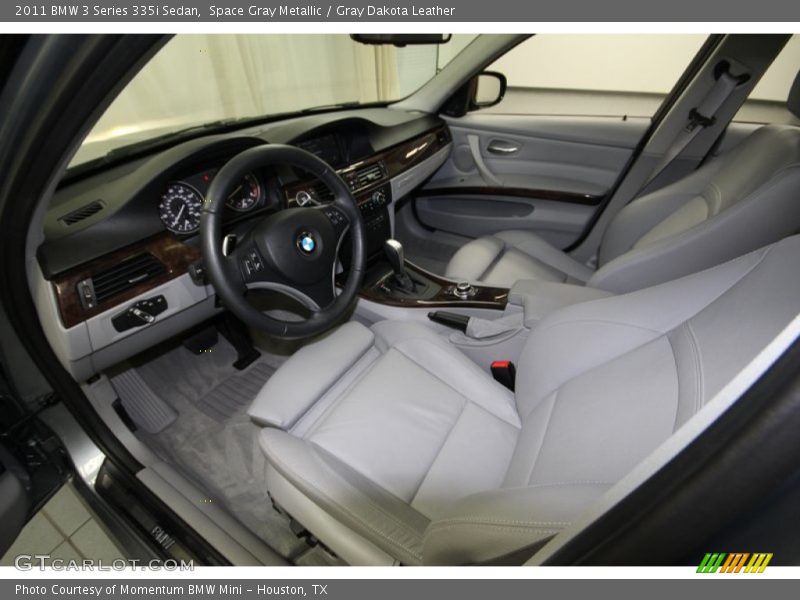 Space Gray Metallic / Gray Dakota Leather 2011 BMW 3 Series 335i Sedan