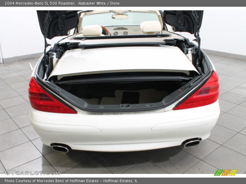 Alabaster White / Stone 2004 Mercedes-Benz SL 500 Roadster