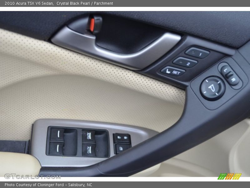Crystal Black Pearl / Parchment 2010 Acura TSX V6 Sedan