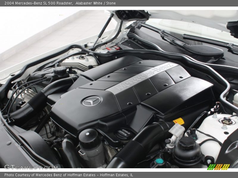 Alabaster White / Stone 2004 Mercedes-Benz SL 500 Roadster