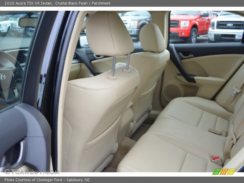 Crystal Black Pearl / Parchment 2010 Acura TSX V6 Sedan