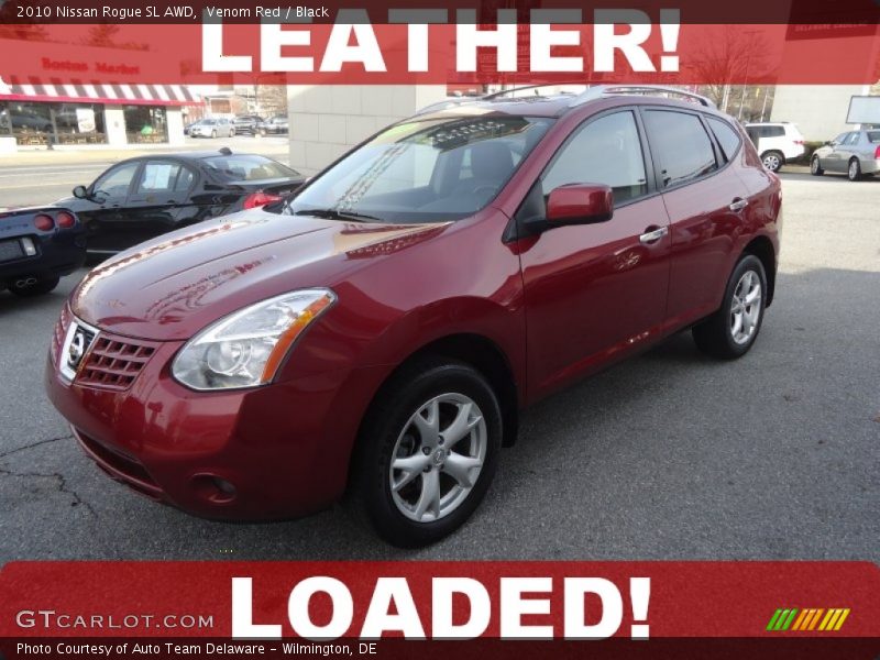Venom Red / Black 2010 Nissan Rogue SL AWD