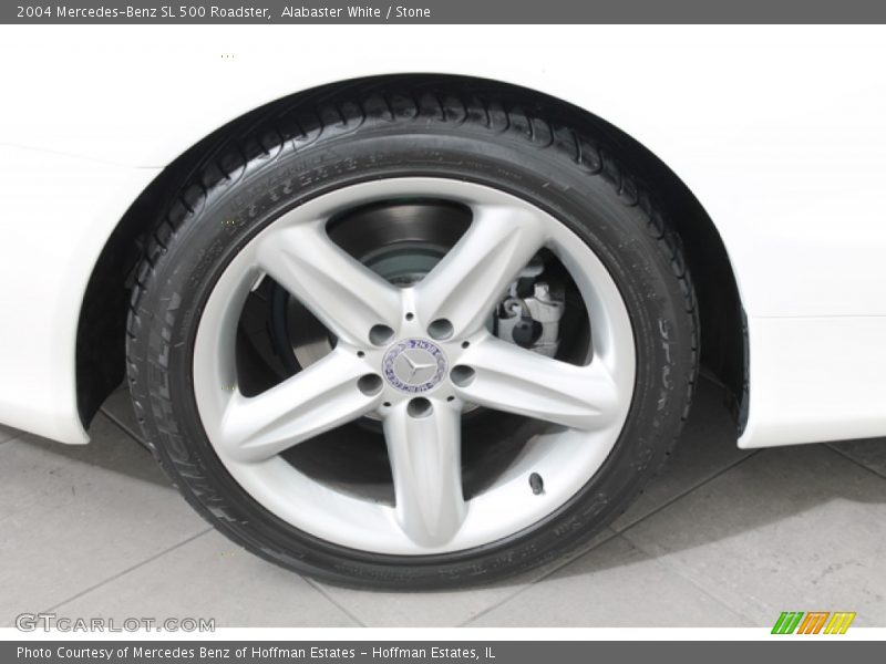 Alabaster White / Stone 2004 Mercedes-Benz SL 500 Roadster