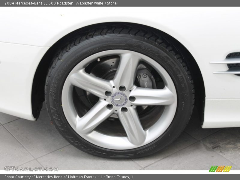 Alabaster White / Stone 2004 Mercedes-Benz SL 500 Roadster