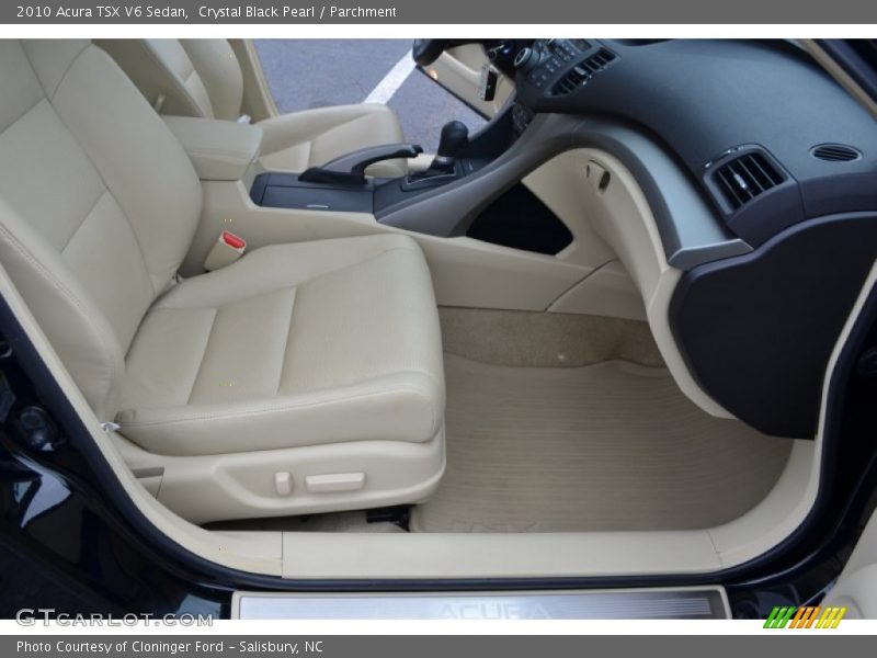 Crystal Black Pearl / Parchment 2010 Acura TSX V6 Sedan