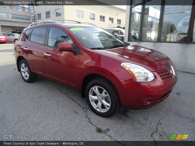 Venom Red / Black 2010 Nissan Rogue SL AWD